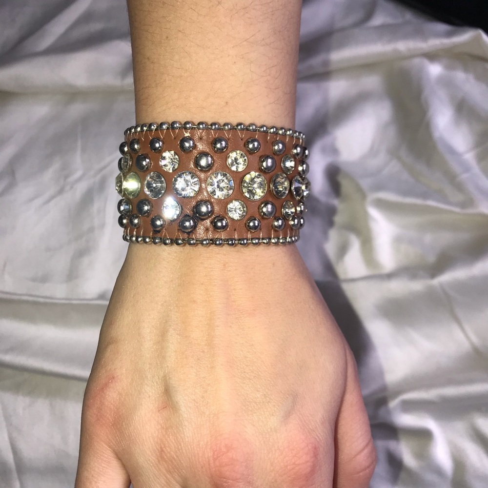 Leather snap cuff